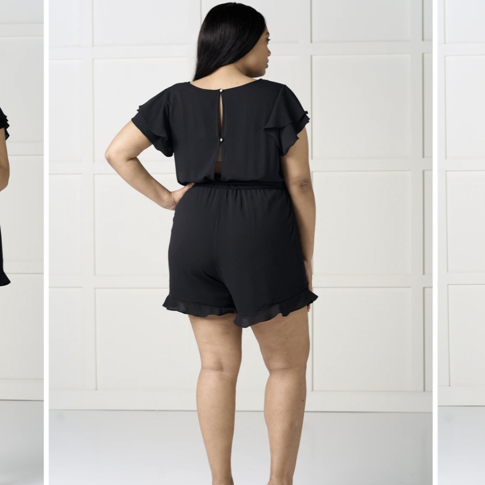 Kelly Ruffled Romper - Picture 2 of 7